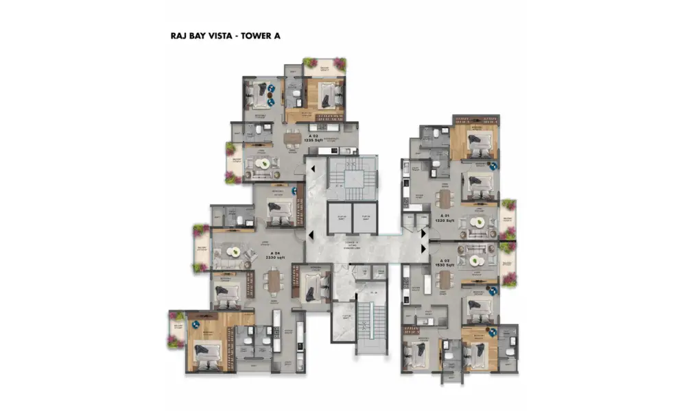 snn raj bilekahalli Master Plan Tower A