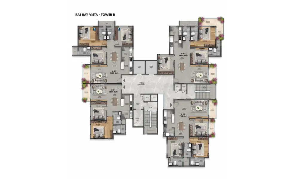 snn raj bilekahalli Master Plan Tower B