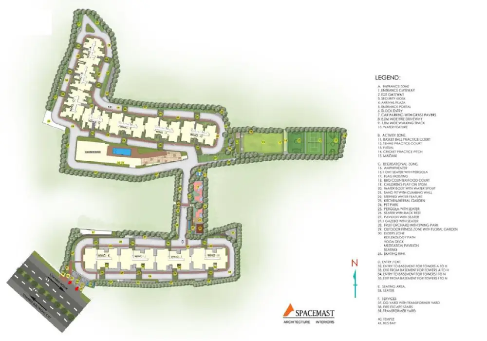 Snn Raj High Gardens master plan